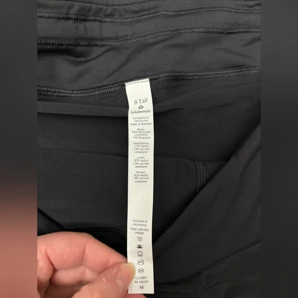 Lululemon activewear Pace rival mid-rise skirt / short size 8 - Picture 8 of 11